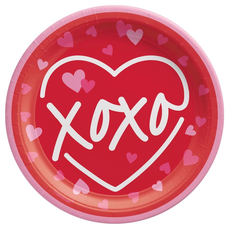 Assiette 7Po (8) - St-Valentin Xoxo