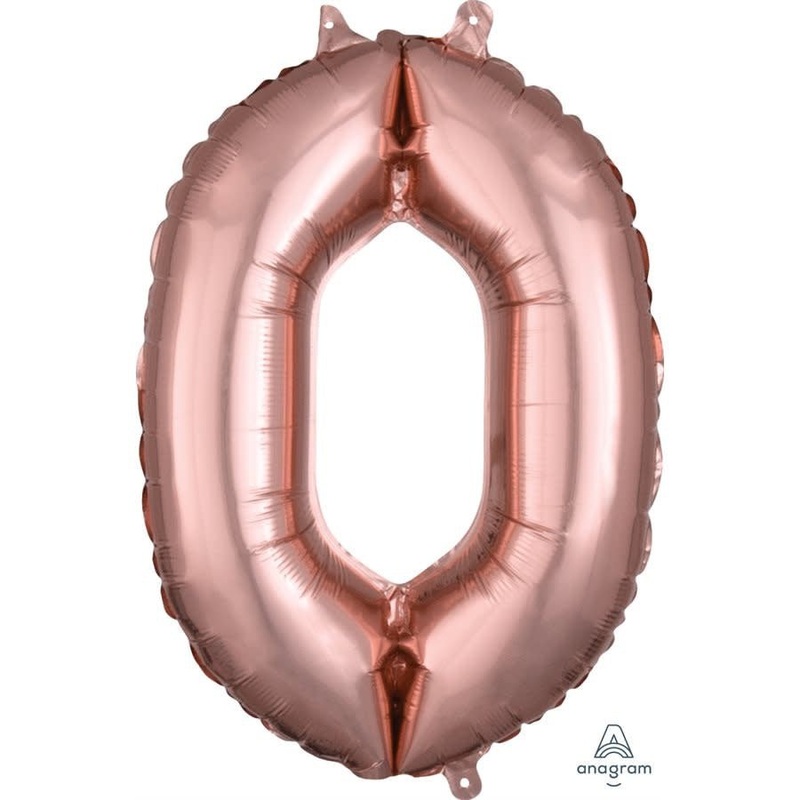 Ballon Mylar 16" - 0 Rose Gold