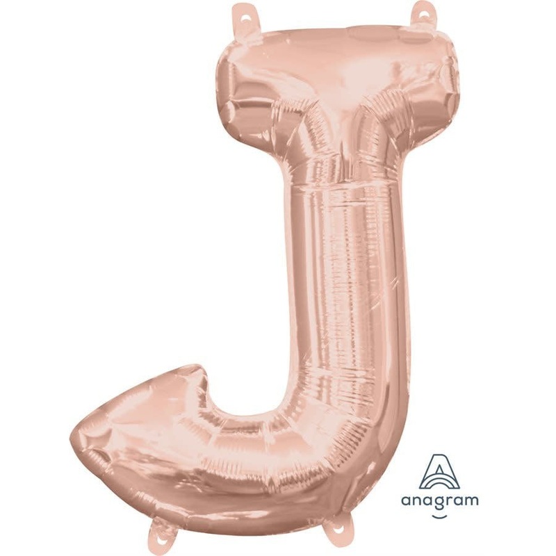 Ballon Mylar 16" - J Rose Gold