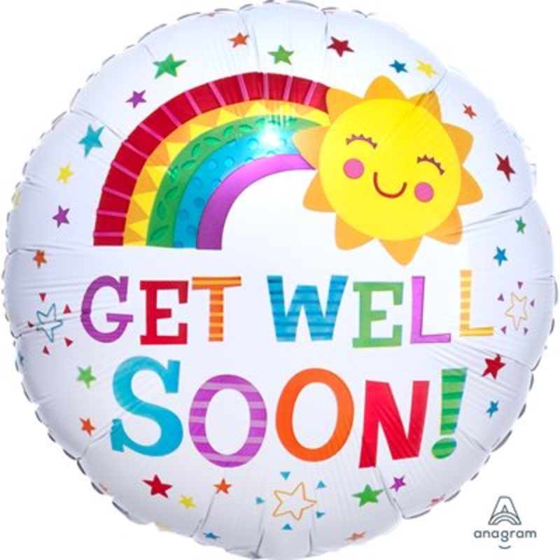 Ballon Mylar 18Po - Get Well Soon