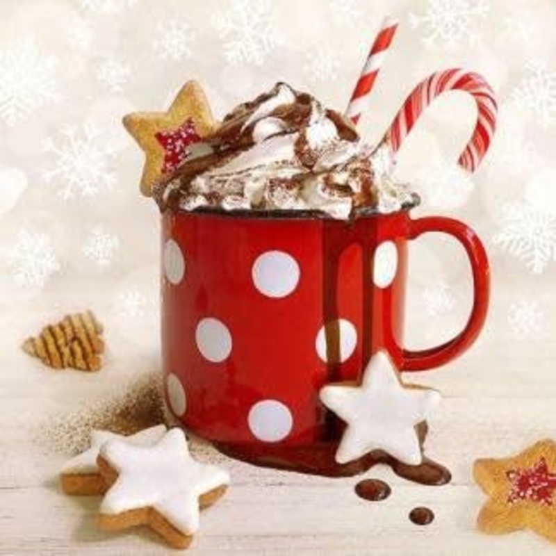 Serviettes De Table (20) - Chocolat Chaud