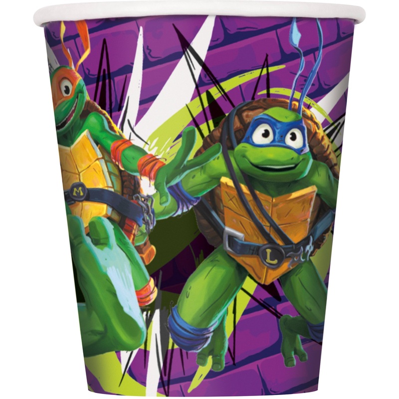 Verres En Carton 9Oz (8) - Ninja Turtles