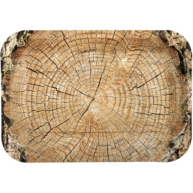 Assiette De Service 11.5Po (4)  - Rondin De Bois