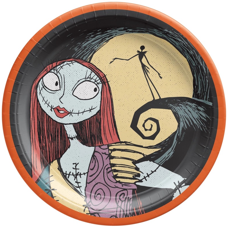 Assiettes ronde 6.75po (18) - Halloween L'trange Nol de monsieur Jack