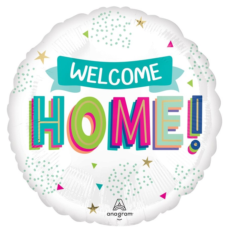 Ballon Mylar 18Po - Welcome Home