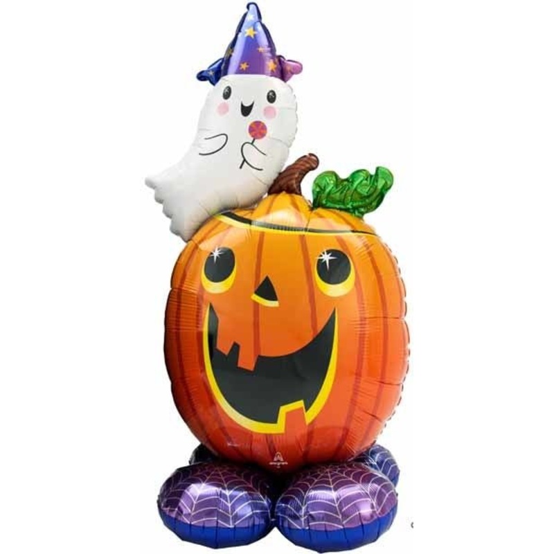 Ballon Mylar Airloonz - Citrouille Et Fantome