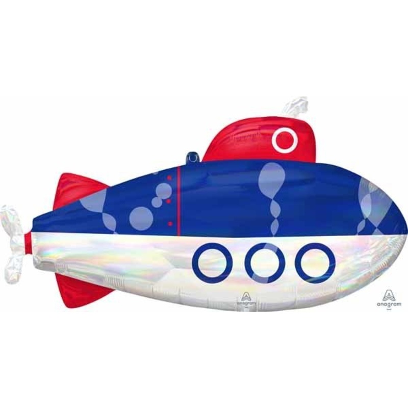 Ballon Mylar Supershape - Sous Marin Irridescent