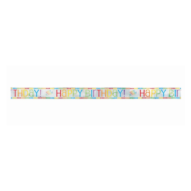 Bannire Happy Birthday 12' - Arc En Ciel