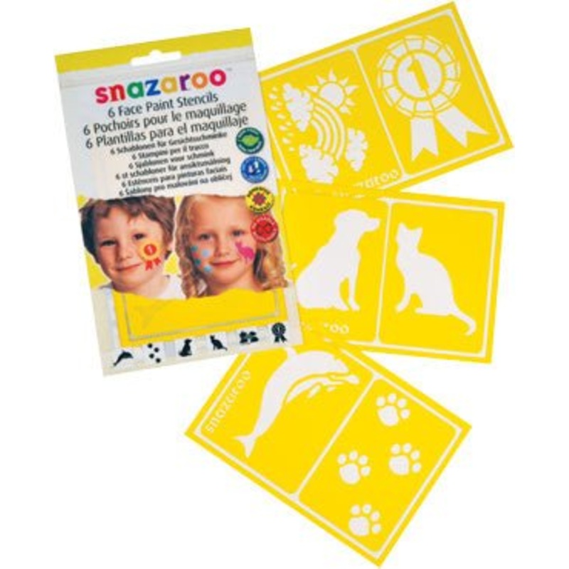 Snazaroo- 6 Pochoirs Pour Le Maquillage Animaux