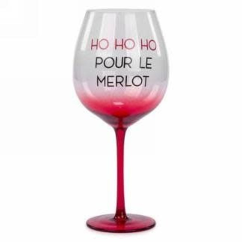 Verre A Vin - Ho Ho Ho Pour Le Merlot