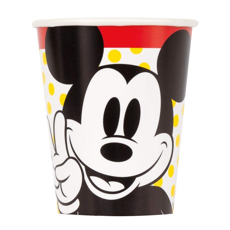 Verre en Carton 9Oz (8) - Mickey Mouse