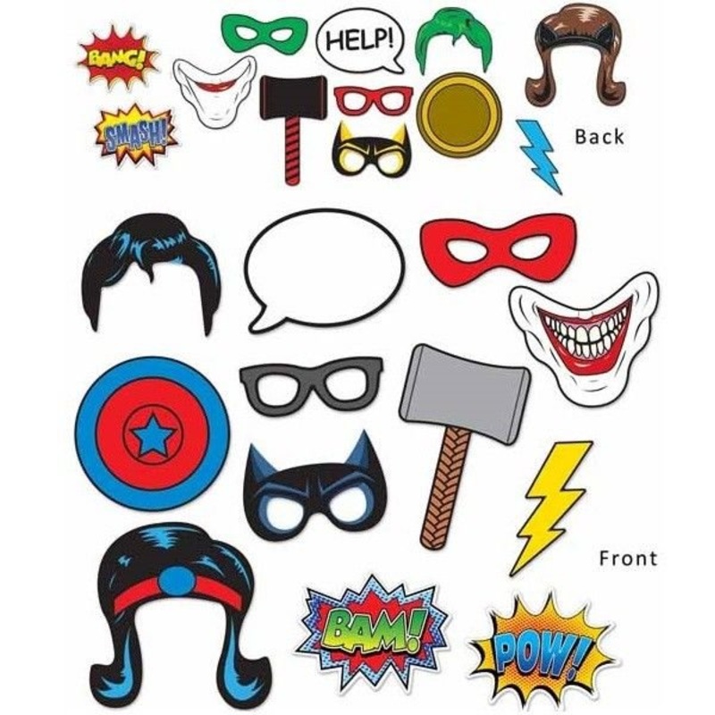 Accessoires Photobooth Superhros