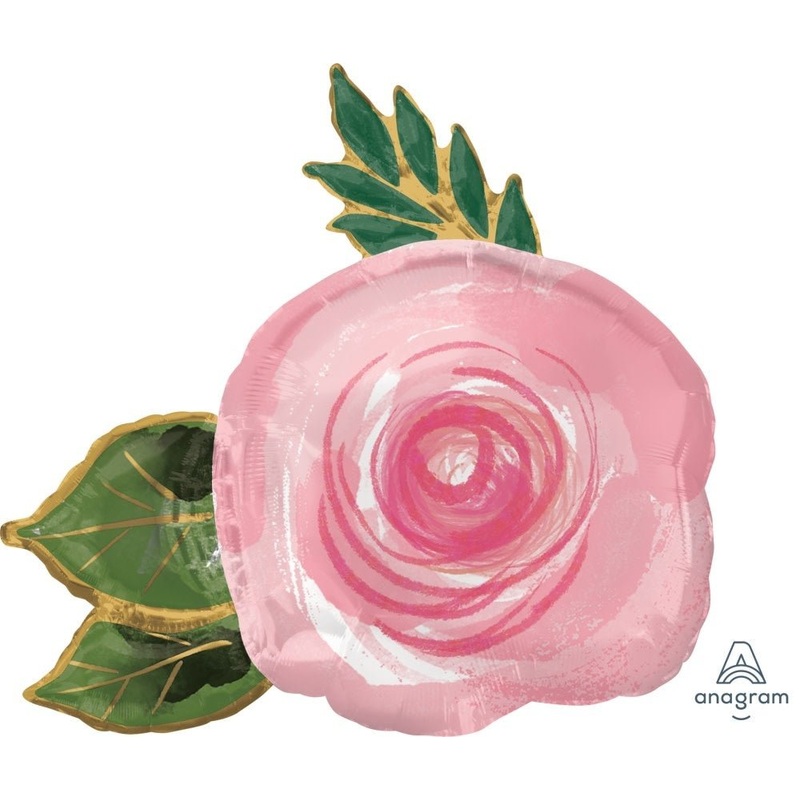 Ballon Mylar Supershape - Fleur Rose