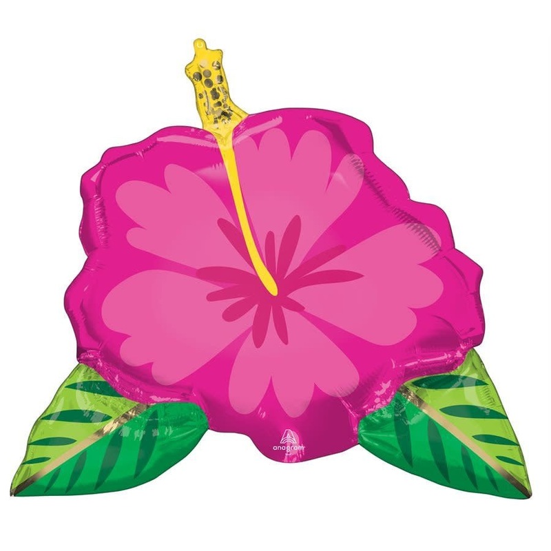 Ballon Mylar Supershape - Hibiscus Rose