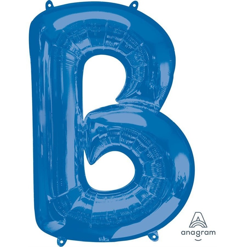 Ballon Mylar Supershape - Lettre B Bleu