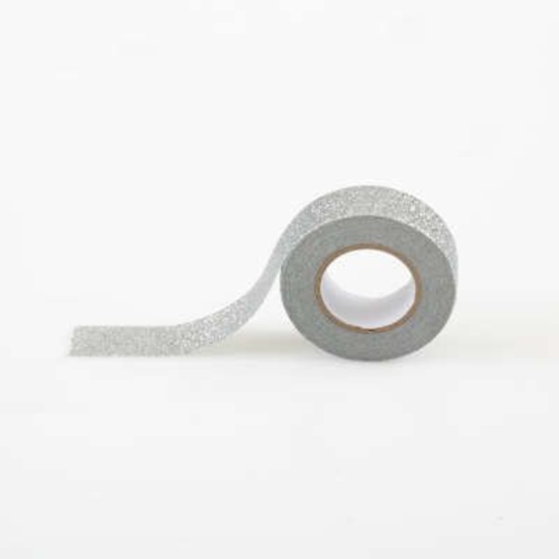 Ruban Adhsif Washi - Argent Glitter