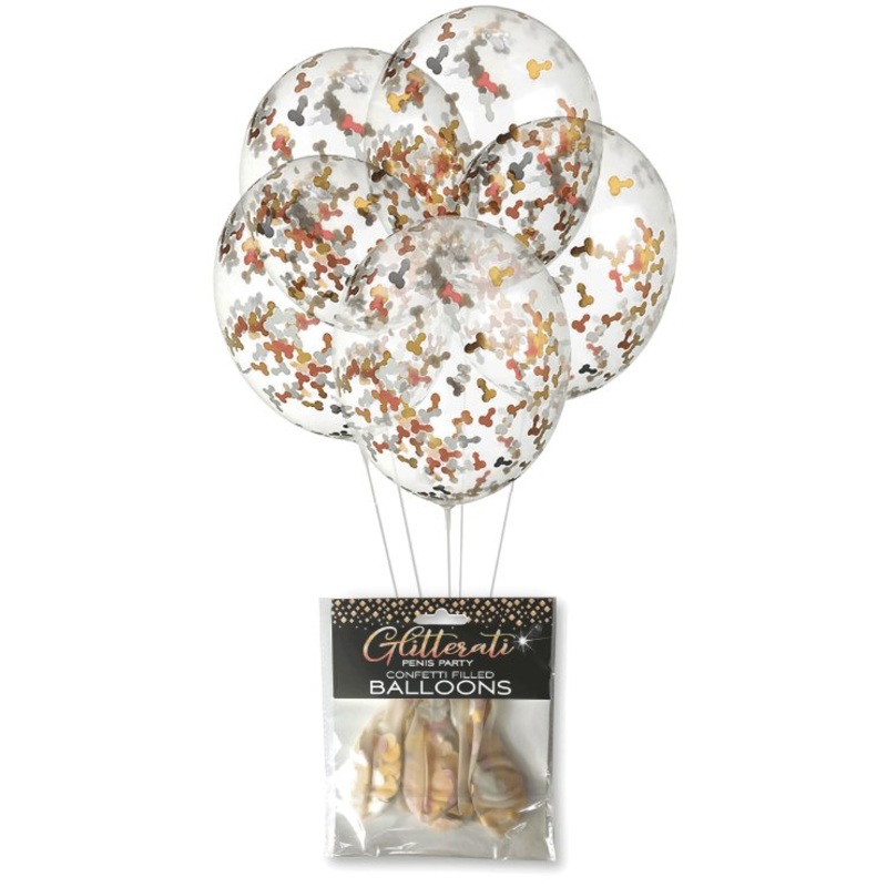 Sac De Ballons Latex (5) - Confettis En Forme De Pnis