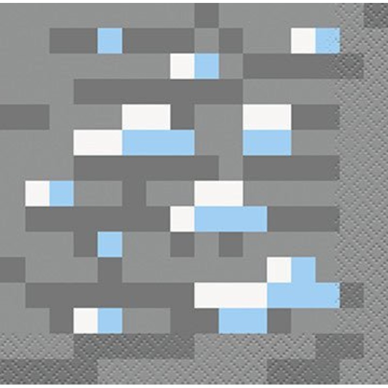Serviettes  Cocktail (16) - Pixel (Minecraft)