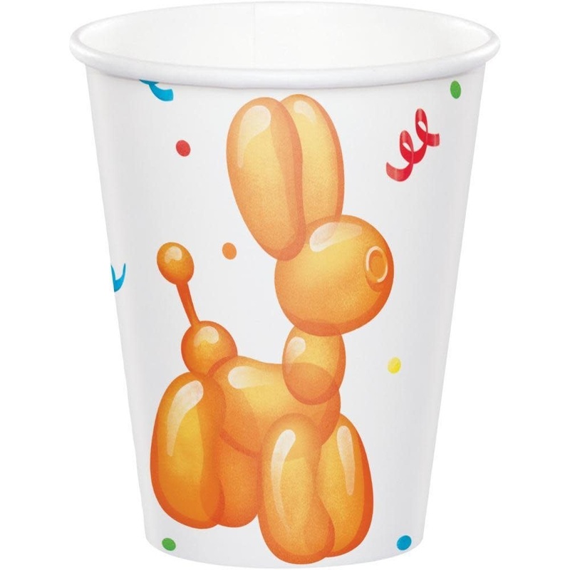 Verres 9Oz (8) - Ballons Animaux
