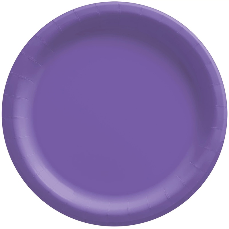 Assiettes De Carton 7Po (20) - Nouveau Mauve