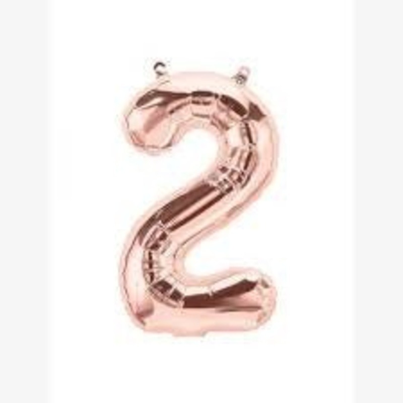 Ballon Mylar 16" - 2 Rose Gold