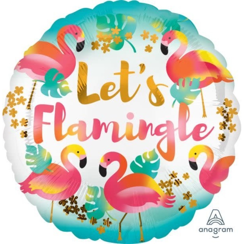 Ballon Mylar 18Po - Flamant Rose (Let'S Flamingle)