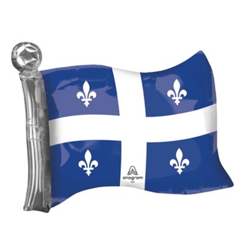 Ballon Mylar Supershape - Drapeau du Qubec