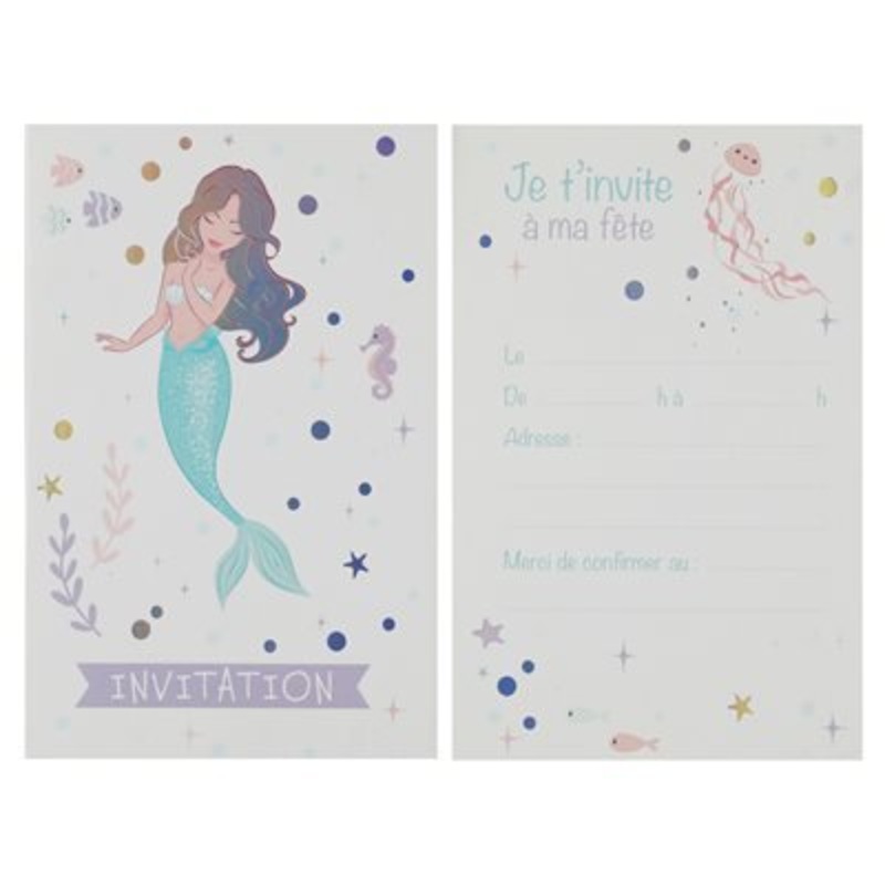Cartons d'Invitation Sirne (6)