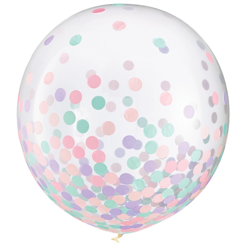 Sac De Ballon Confetti (2)  ''24Po'' - Pastel