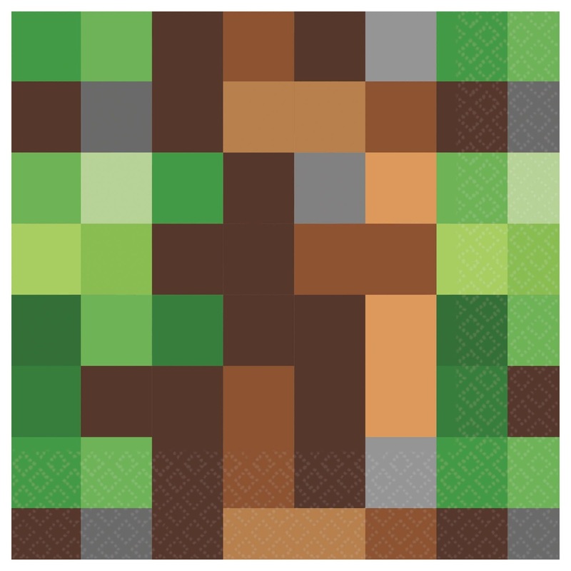 Serviettes De Table (16) - Pixel (Minecraft)