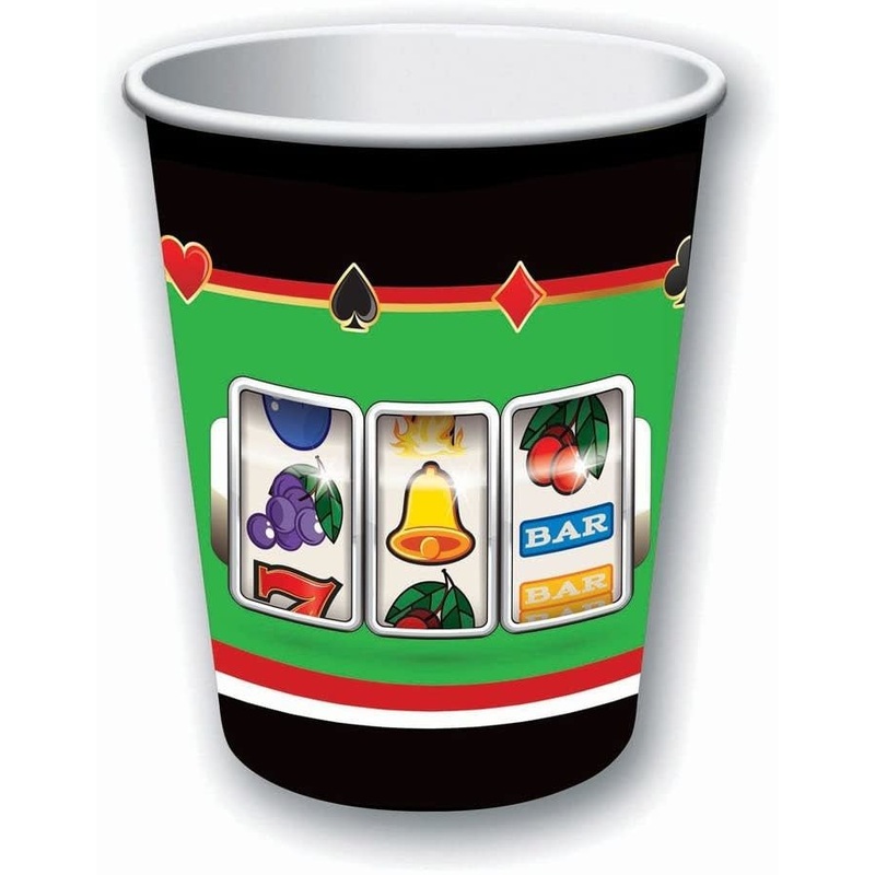 Verres En Carton 9Oz (8) - Casino