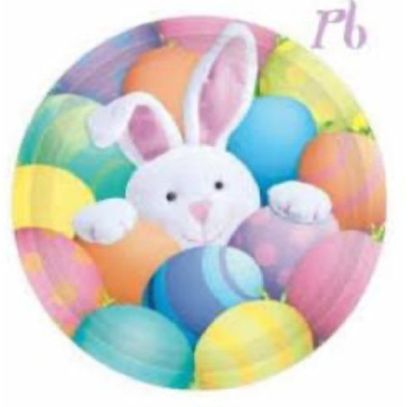 Assiettes 7Po (8) - Oeufs & Lapin De Pque
