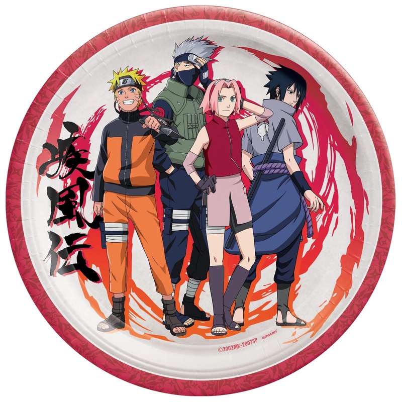 Assiettes 9 po (8) - Naruto