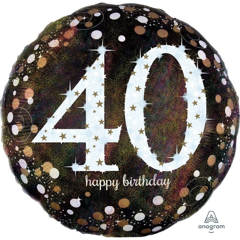 Ballon Mylar Supershape - 40 Ans Jumbo