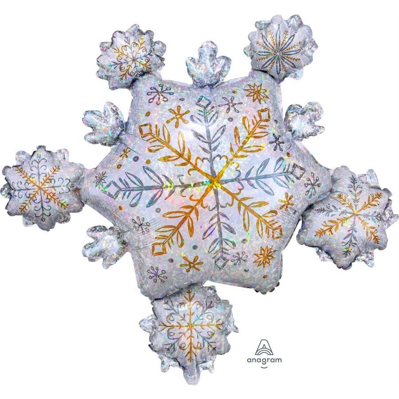 Ballon Mylar Supershape - Flocon Brillant