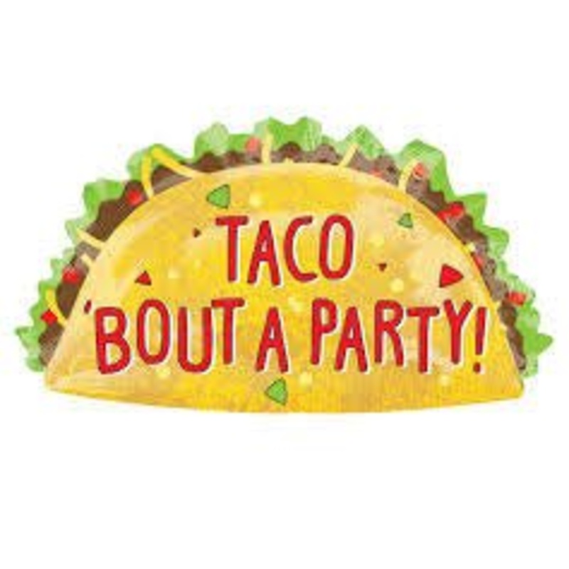 Ballon Mylar Supershape - Taco Bout A Party