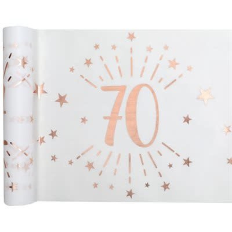 Chemin De Table Rose Gold - 70 Ans