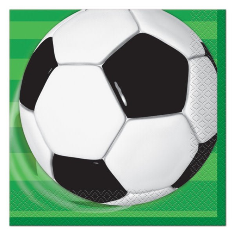 Serviettes  Cocktail (16) - Soccer