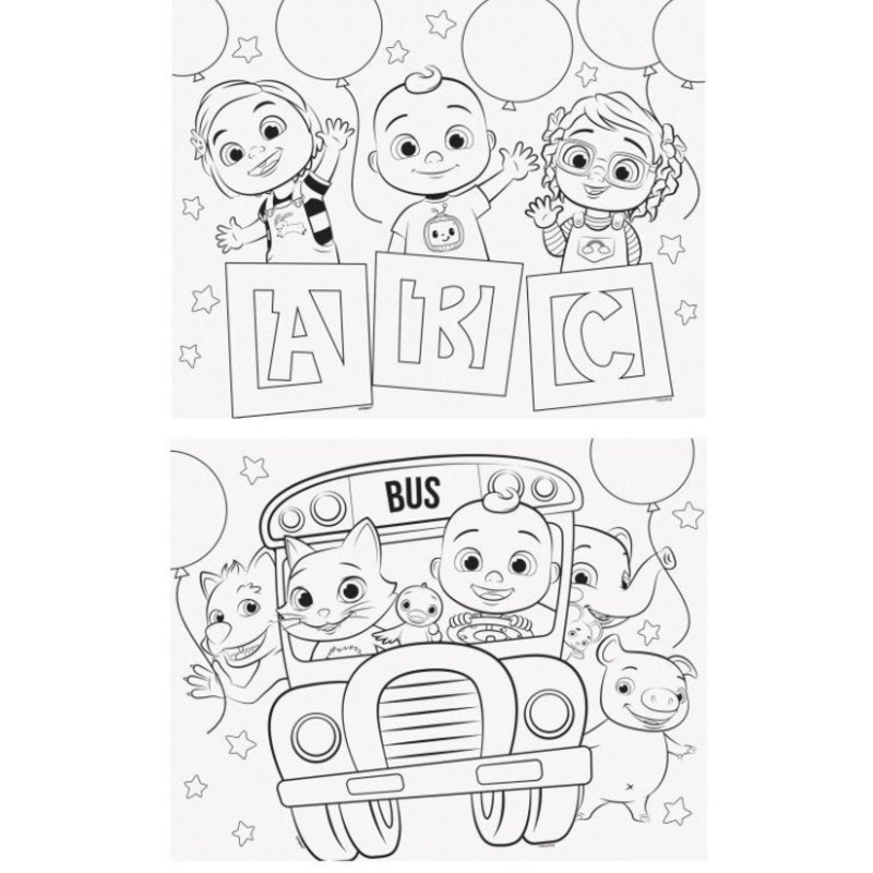Set De Table  Coloriage (8) - Cocomelon