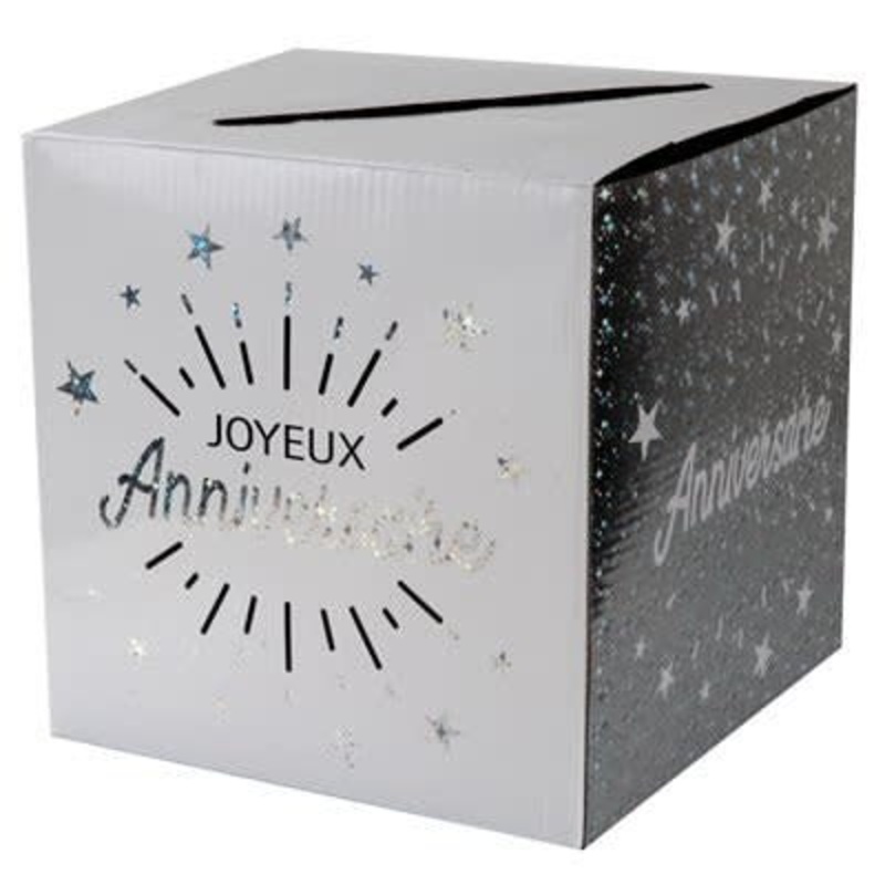 Tirelire Joyeux Anniversaire Argent