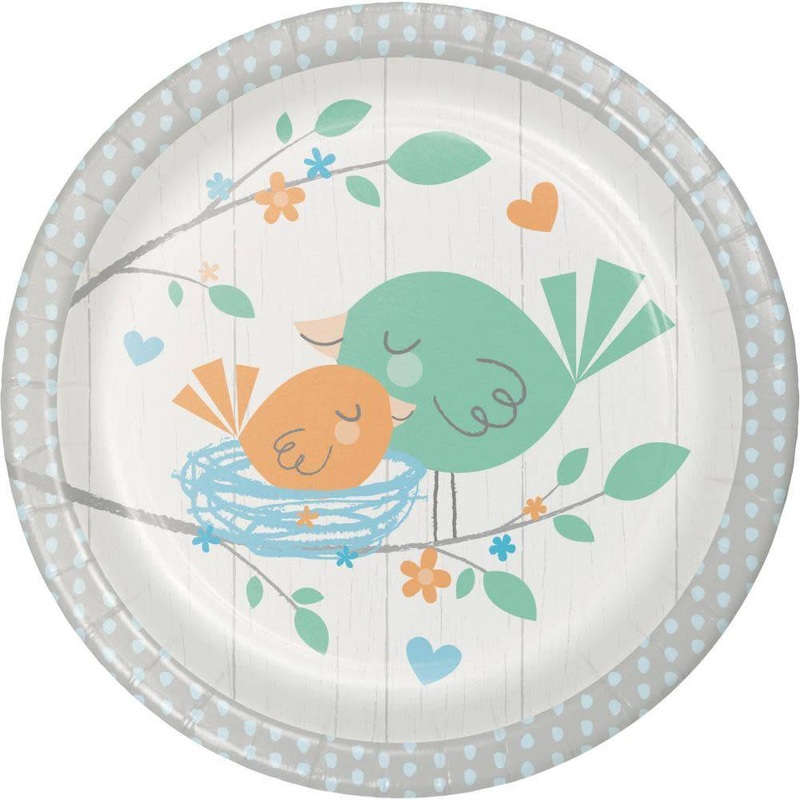 Assiettes 7Po (8) - Oisillons Bleus