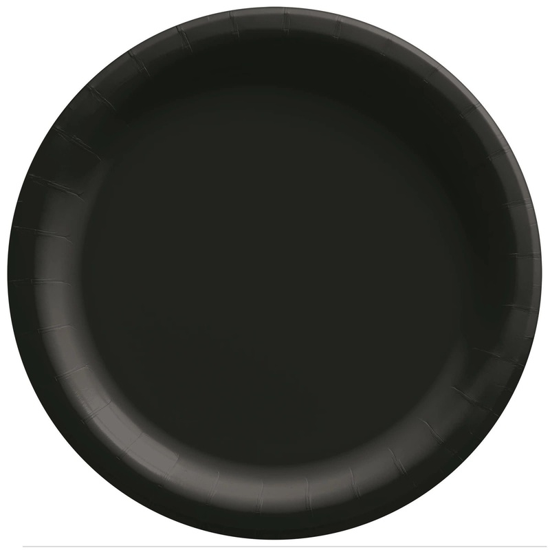 Assiettes De Carton 7Po (20) - Noir