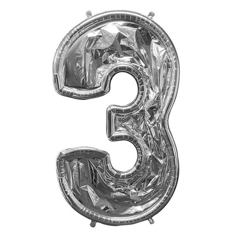 Ballon En Forme De Chiffre 3 ( L'Air)