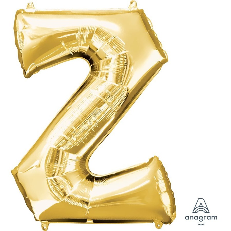 Ballon Mylar Supershape - Lettre Z - Or