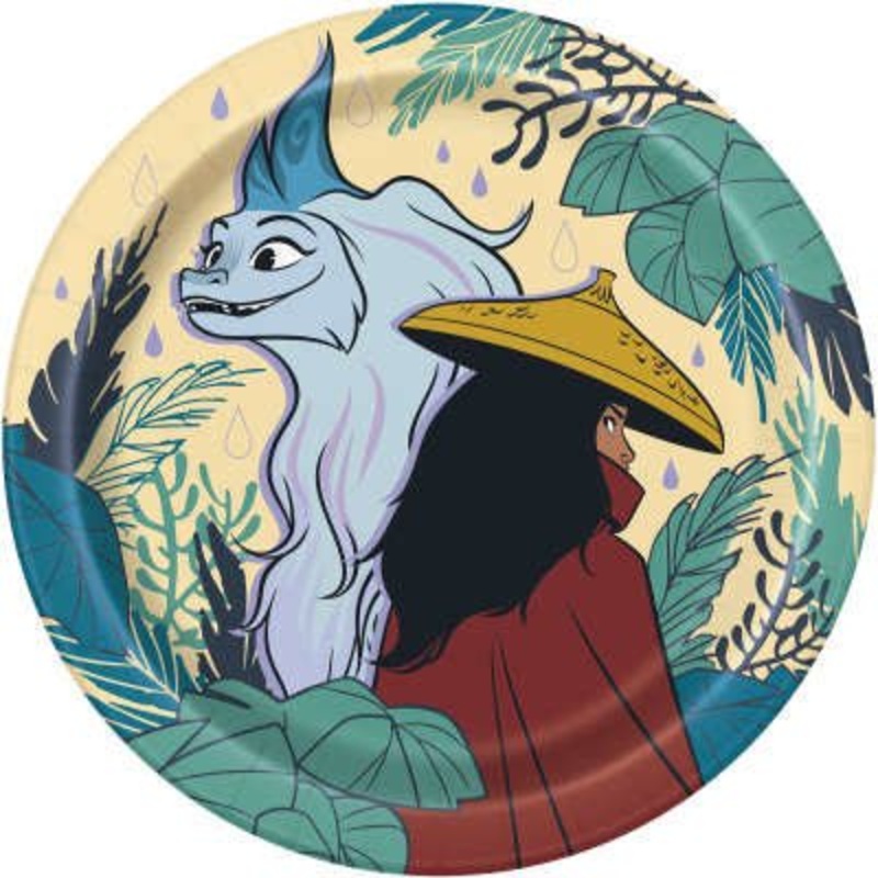 Assiettes Rondes 7Po (8) - Raya Et Le Dernier Dragon