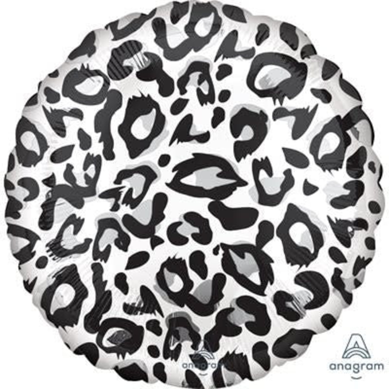 Ballon Mylar 18Po - Motif Lopard De Neige