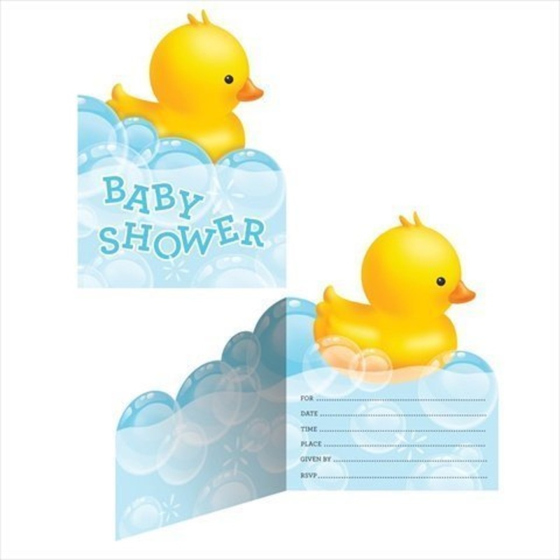 Carte d'Invitation Petits Canards - Baby Shower (8)