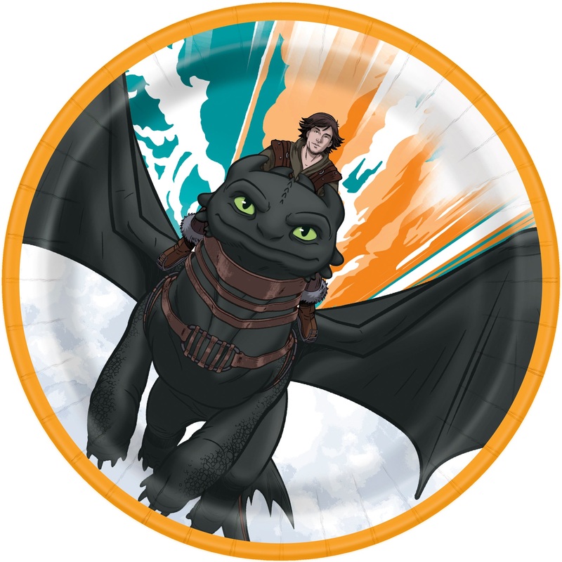 Assiettes 7po (8) - Dragons