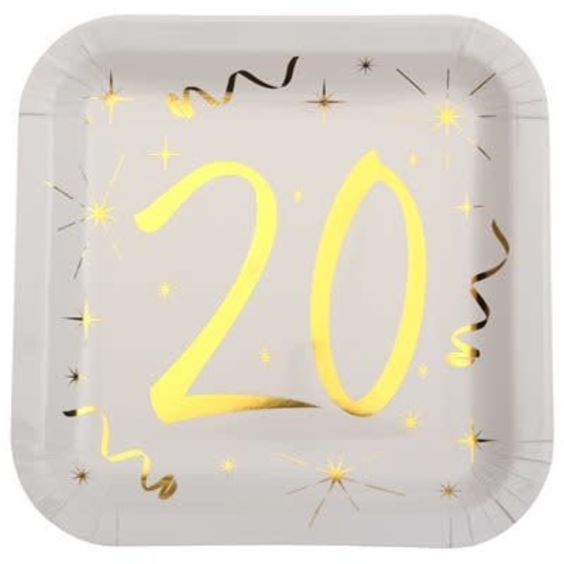 Assiettes 9Po (10) -  Or 20 Ans