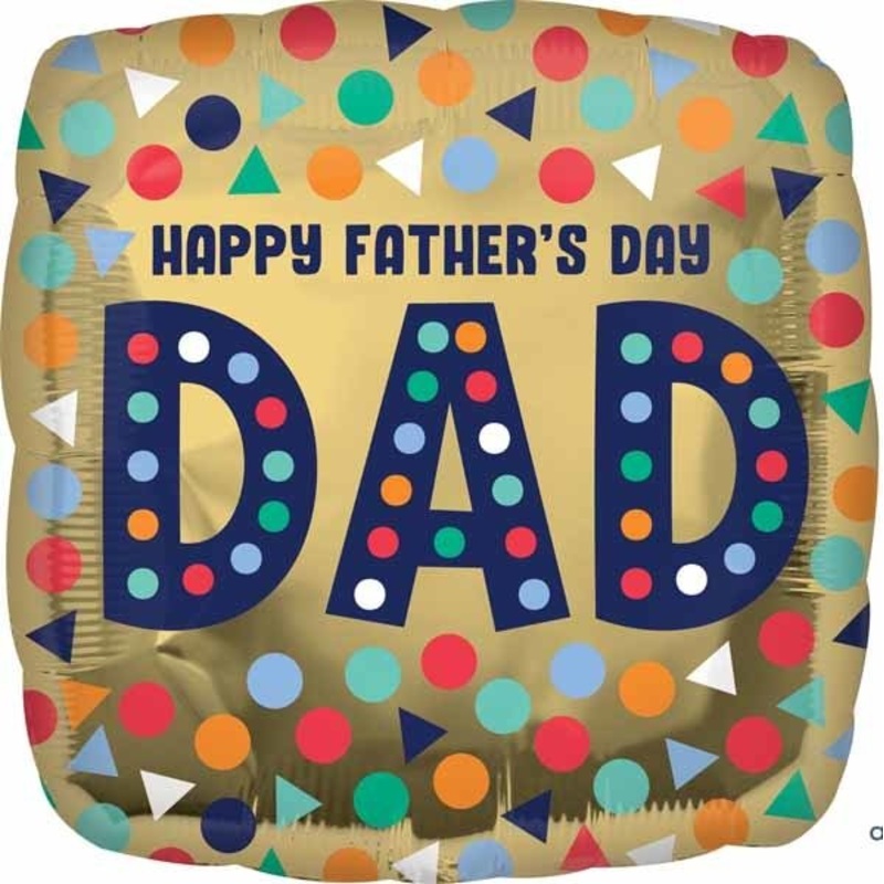 Ballon Mylar 18Po - Fte Des Pres (Happy Father'S Day Dad)